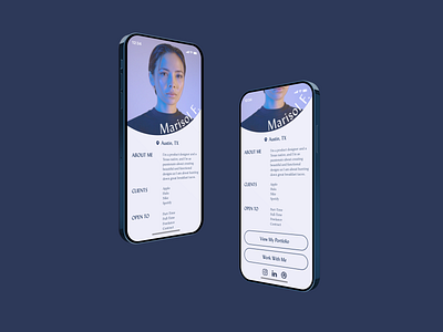 Daily UI 006 - User Profile daily ui design ios minimal typography ui ux