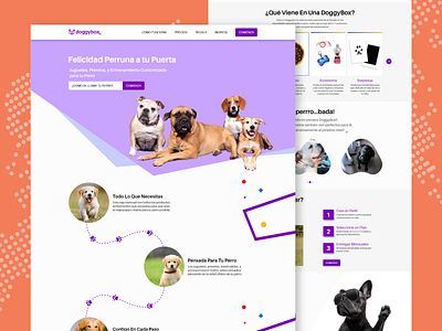 Home Page animation design dog illustration dogs dogs website illustration logo mobile app mobile design ux web design