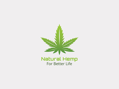 Natural Hemp graphic design hemp logo logo design minimal