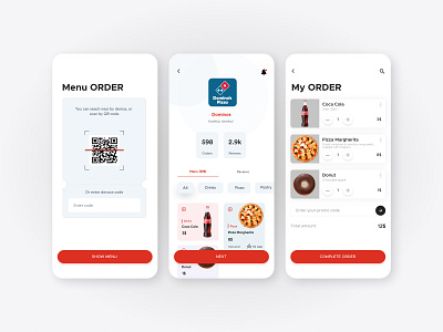 Contactless Order & Payment with QR Menu Order UI UX adobe adobe xd app app design application design figma graphic design illustration illustrator mobile app ui ui design uidesign uiux ux ux design uxdesign uxui