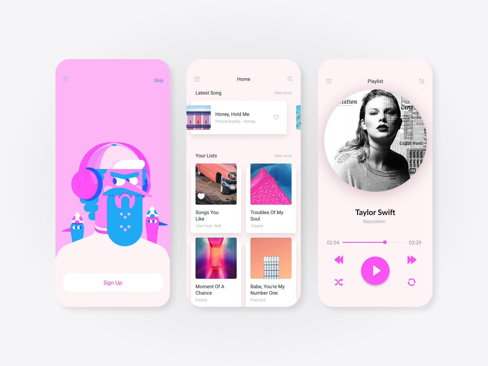 Music Player UI UX by Betul Uskudar on Dribbble