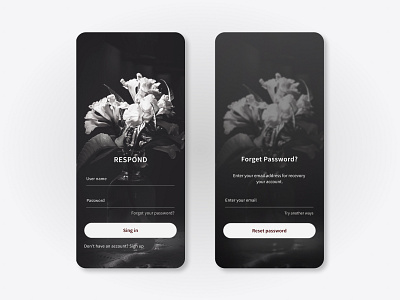 Login page UI UX