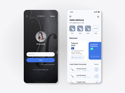 Stingclub native design UX UI app app design application design figma graphic design illustrator mobile mobile app music ui ui ux ui design uidesign uiux ux ux ui ux design uxdesign uxui