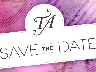 Save The Date illustrator logo save the date wedding stationary