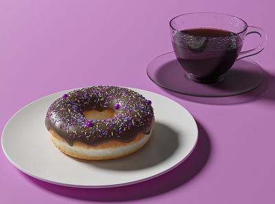 donut 3d model blender3d