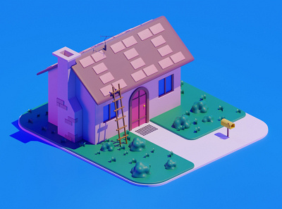 lowpoly blender3d