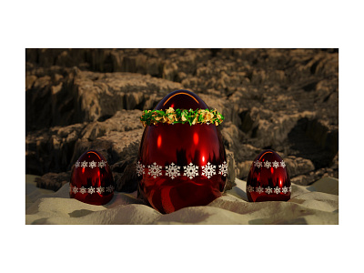 chirstmas egg's blender3d blendercycles