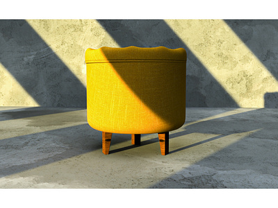 rounded cusion chair