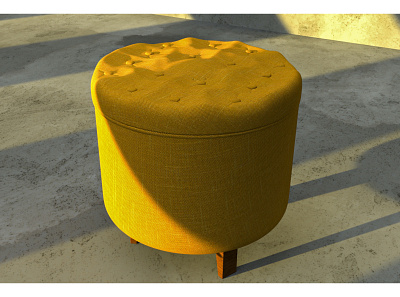 rounded cusion chair autodeskmaya