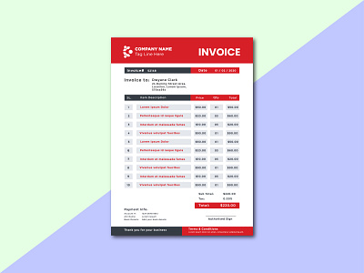 Invoice & Letterhead Design