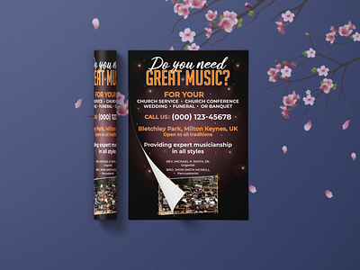 Music event flyer template design banner branding flyer graphic design illustration music flyer background vector