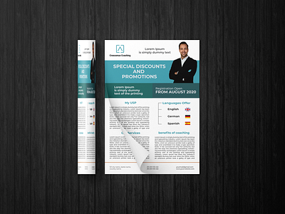 Corporate flyer design free template