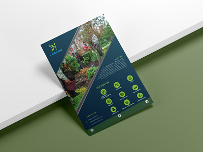 Agriculture flyer design free template