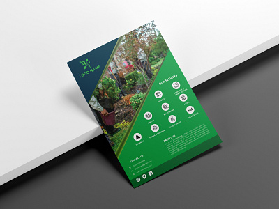 Agriculture flyer design free template