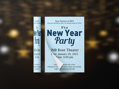 Party flyer design free template