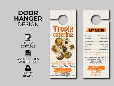 Door Hanger Design banner design dl flyer door hanger door hanger design door hanger designs flyer flyer design graphic design rack card vector