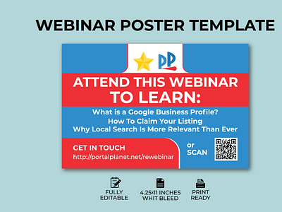 Webinar Banner Design banner banner design branding design flyer graphic design postcard webinar banner design webinar poster webinar poster template webinar template