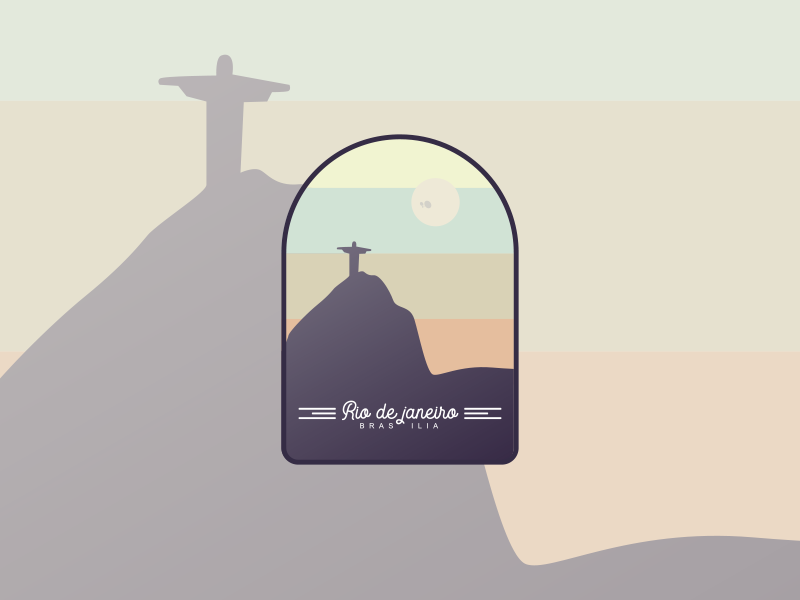 Rio de Janeiro Badge illustration brazil rio de janeiro badge