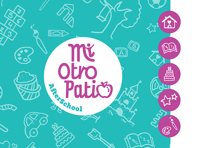 Logo "Mi Otro Patio" After School branding kids logo logo design