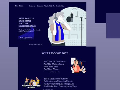 Blue Road Home Page Design