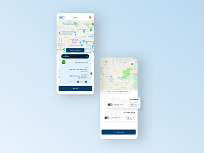 Taxi's Driver App Design by Farhad Shariatmadari on Dribbble