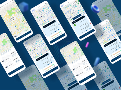 Driver Side of Taxi App ( Bisun ) design graphic design iran ui userexperience userexprience ux