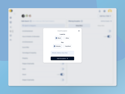 UX Idea for Complex Create Exeption Form