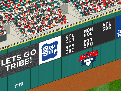The Jake 6 ballpark baseball cleveland isometric jacobs field pixel stadium