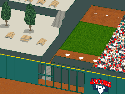 The Jake 7 ballpark baseball cleveland indians isometric jacobs field pixel stadium