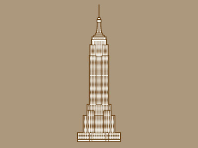 ESB building esb illustration new york nyc skyscraper