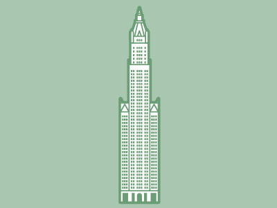 Woolworth building illustration manhattan new york nyc skyscraper woolworth