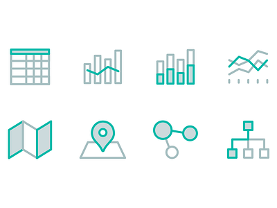 Viz Types alloy application data design graphic icons illustration product supply chain visual visualization