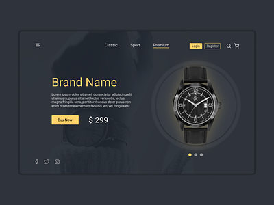 Watch Store concept figmadesign