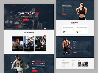 Fitness Web designs, themes, templates and downloadable graphic elements on  Dribbble