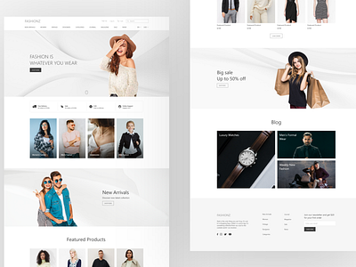 Fashion Store Landing Page | E-Commerce Concept e commerce web design fashion ui ui ux web design