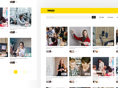 Live Q&A Platform for Professionals branding design education live qa platform qa ui ux uidesign web design yellow