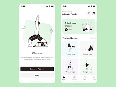 Yoga Training App Design