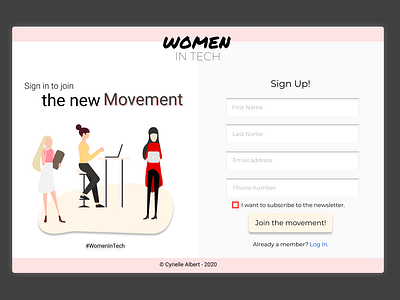 Sign Up Form - Women In Tech