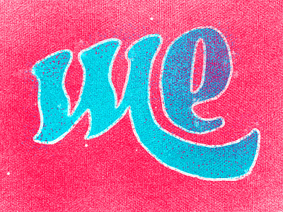 Me brushes canvas drawing e grunge lettering m