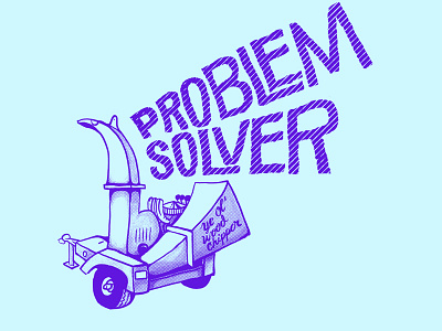 Problem Solver hand lettering illustration lettering