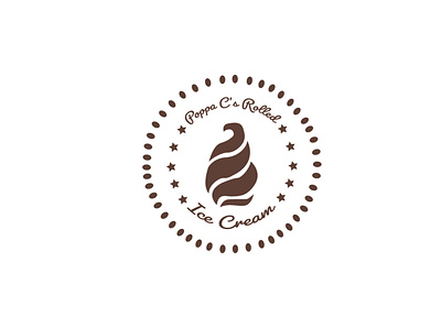 ice cream branding design flat graphic graphic design illustrator logo logo design logo designer logo mark logodesign minimal