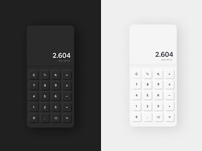 Daily UI: calculator app branding calculator calculator ui dailyui dailyui 001 dailyui004 dailyuichallenge designchallenge figmadesign neumorphism webdesign website