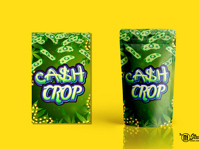 Pouch Design for CASH CROP with Free 3D Mockup