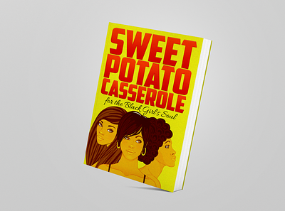 Book Cover Design for SWEET POTATO with 3D Mockup 3d mockup book cover branding design flat illustration illustrator minimal typography vector