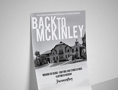Movie Poster for Back to Mckinley with Free 3D Mockup 3d mockup branding design flyer design illustration illustrator minimal movie poster ui ux