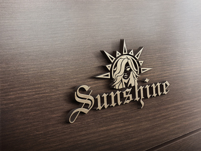 Sun Shine Logo Design with Free 3D Mockup 3d mockup branding design flat illustration illustrator logo minimal typography vector