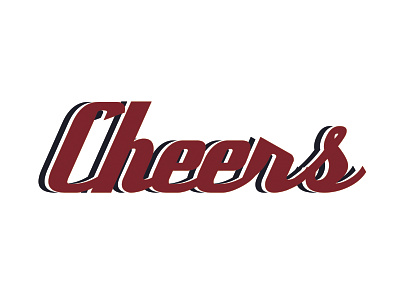 “Cheers” American diner art branding design graphic design icon illustration logo minimal typography vector