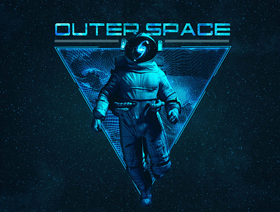 Outer Space T-shirt design illustration illustrator logo mockup mockup design photoshop shirt shirt design streetwear