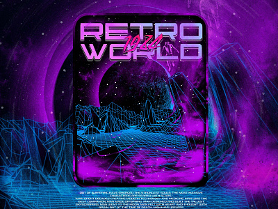 Retro World 1980 T-shirt Design