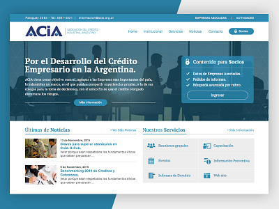 Acia Website blue design home homepage site ui ux webdesign website